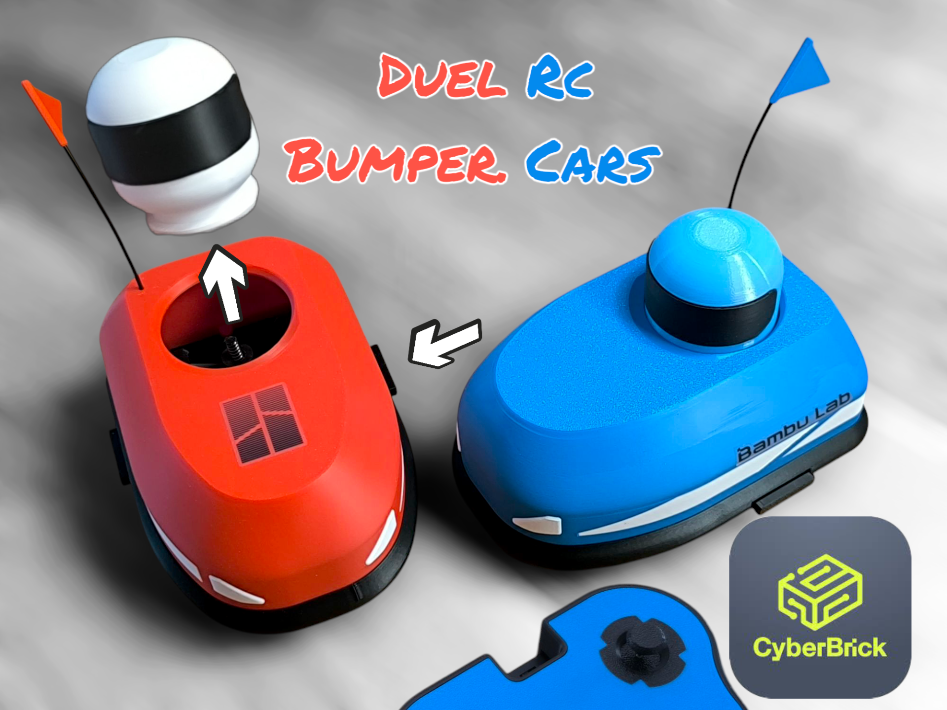 Carros de Choque Duais #Cyberbrick