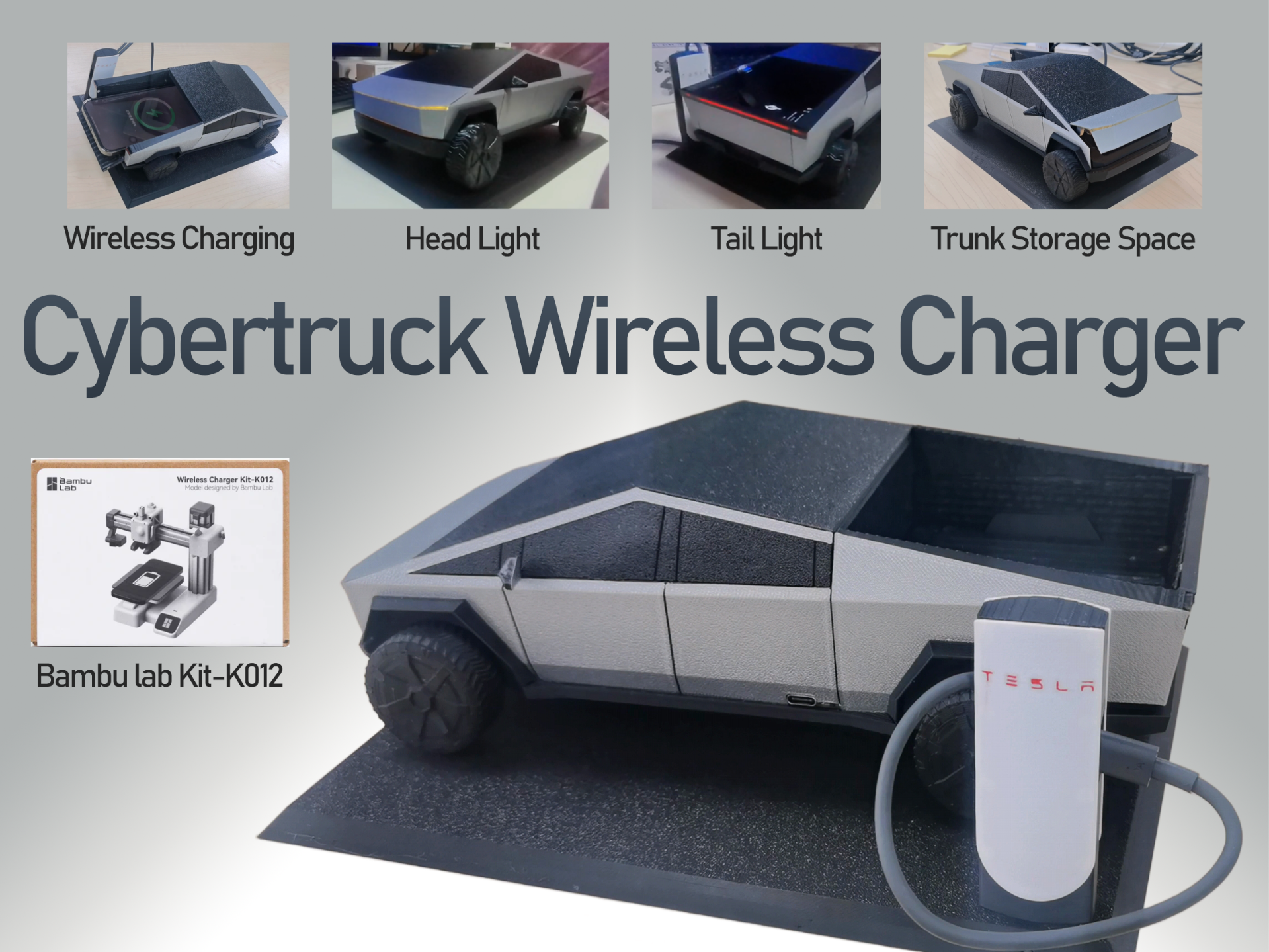 Carregador sem fio Cybertruck