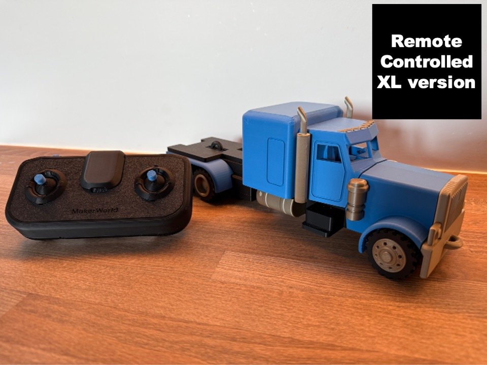 Caminhão RC com atualizações encaixáveis