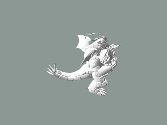 Série Mecha 宝可梦 — Estátua do 快龙 Cibernético