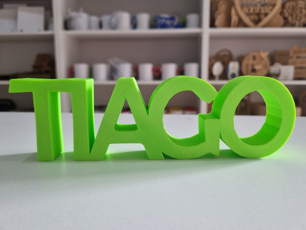 Nome 3D TIAGO decoração